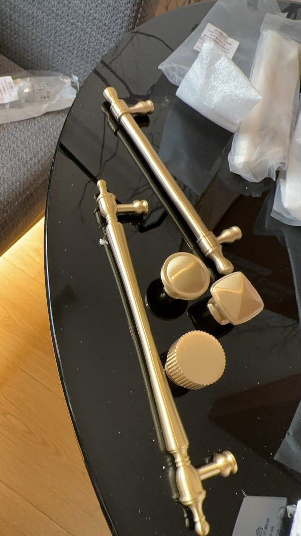 Brass knobs and handles