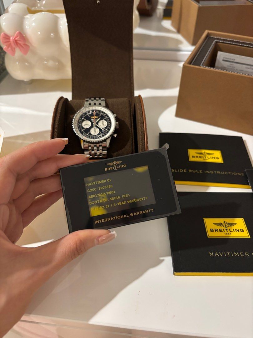 Breitling navitimer 01 (Category: Luxury Watches) located in Taguig. Submitted by akibueno (Listing ID 1377387898, Image 3). Description: Breitling navitimer 01 AB012012/BB01 Automatic Complete with papers and box.