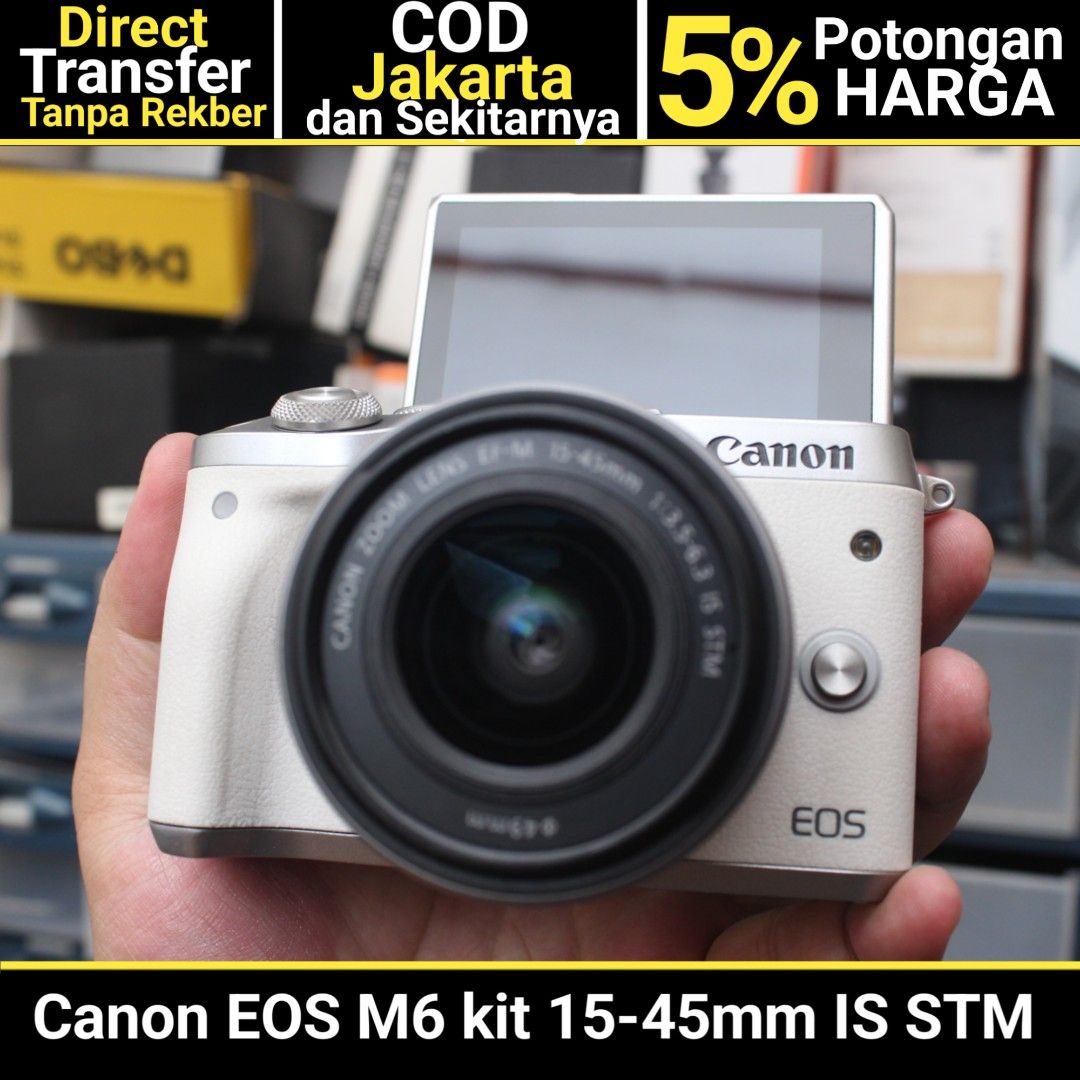 Canon M6 kit 15-45mm IS STM