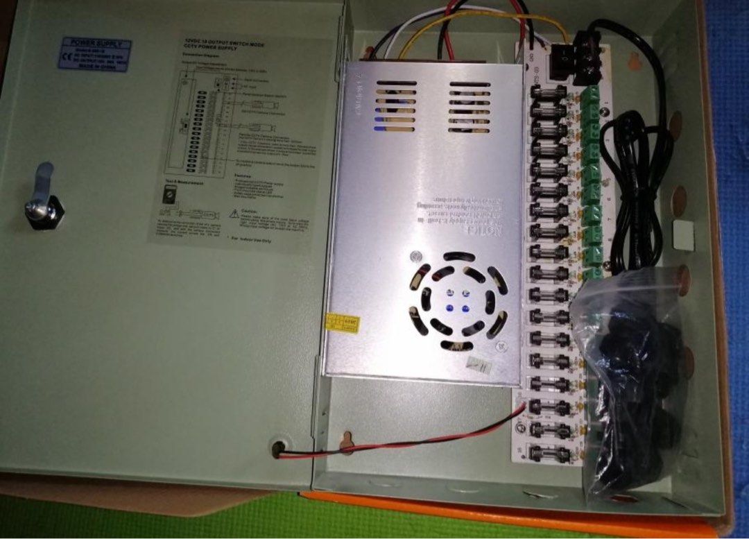 CCTV 18 Channel 12v 30A Centralized Power Supply (Category: Security Systems & CCTV Cameras) located in Quezon City. Submitted by gabtek_cctv (Listing ID 1377431399, Image 2). Description: CCTV 18 Channel Fused Centralized Power Supply 12V 30A.