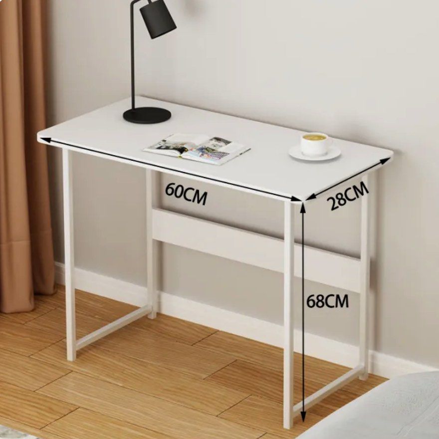Compact Study Room Table | Small Bedroom Writing Desk | Narrow Laptop ...