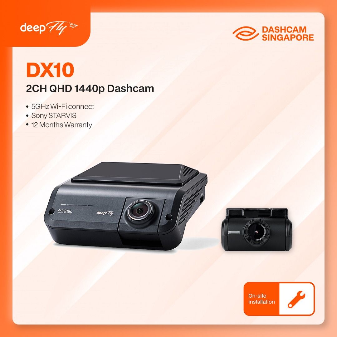 Deepfly DX10 Dashcam | 2K QHD Front + Rear | Sony Sensor | WiFi App ...