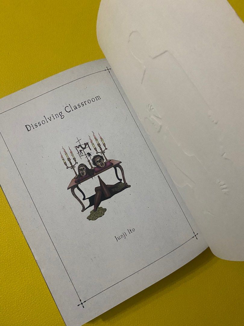 Dissolving Classroom by Junji Ito (Manga) (Category: Comics & Manga) located in Taytay. Submitted by booksgamescards (Listing ID 1377514335, Image 3). Description: Paperback Read once Authentic PM me for more pictures.