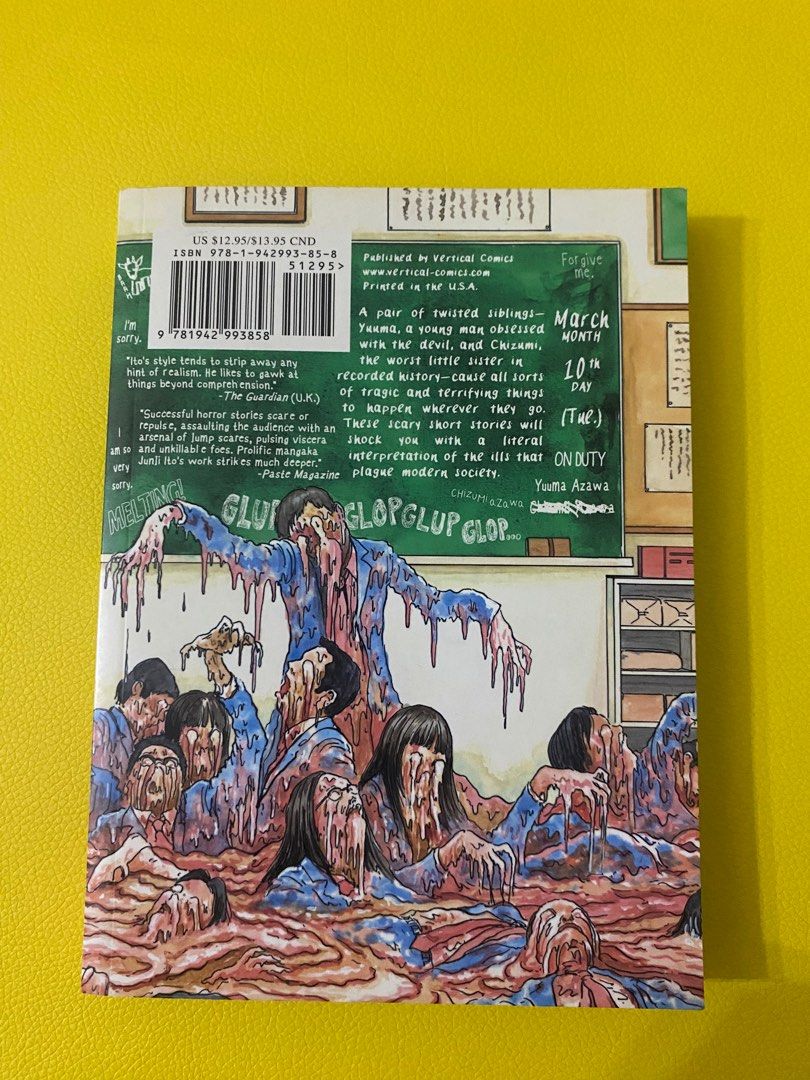 Dissolving Classroom by Junji Ito (Manga) (Category: Comics & Manga) located in Taytay. Submitted by booksgamescards (Listing ID 1377514335, Image 2). Description: Paperback Read once Authentic PM me for more pictures.
