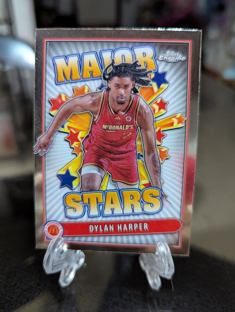 Dylan Harper PRE-ROOKIE CARD (Category: Raw Singles) located in Cabanatuan. Submitted by st.maniquiz (Listing ID 1377546950, Image 1). Description: ✅ Pinoy Pride 🇵🇭 ✅ 2024 Topps Chrome McDonald's All American ✅ Major Stars Insert #SES-DYH ✅ 2nd Pick, 2025 NBA Draft (San Antonio Spurs) ✅ Shipping c/o buyer.