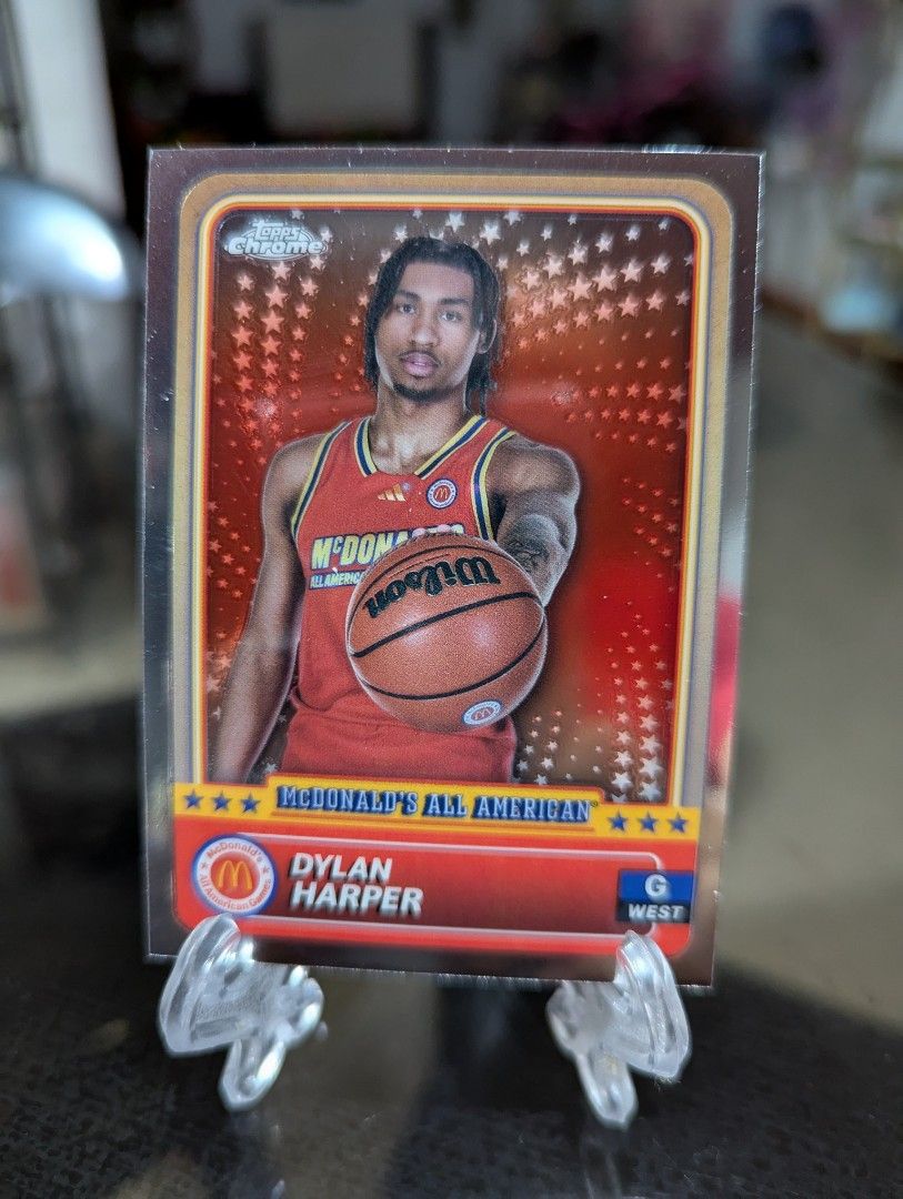 Dylan Harper PRE-ROOKIE CARD (Category: Raw Singles) located in Cabanatuan. Submitted by st.maniquiz (Listing ID 1377547232, Image 1). Description: ✅ Pinoy Pride 🇵🇭 ✅ 2024 Topps Chrome McDonald's All American #88 ✅ 2nd Pick, 2025 NBA Draft (San Antonio Spurs) ✅ Shipping c/o buyer.
