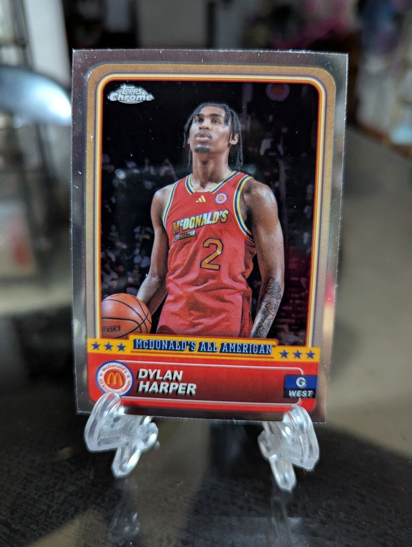 Dylan Harper PRE-ROOKIE CARD (Category: Raw Singles) located in Cabanatuan. Submitted by st.maniquiz (Listing ID 1377547588, Image 1). Description: ✅ Pinoy Pride 🇵🇭 ✅ 2024 Topps Chrome McDonald's All American #38 ✅ 2nd Pick, 2025 NBA Draft (San Antonio Spurs) ✅ Shipping c/o buyer.