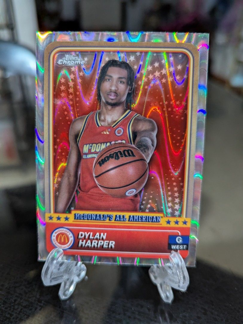 Dylan Harper PRE-ROOKIE CARD (Category: Raw Singles) located in Cabanatuan. Submitted by st.maniquiz (Listing ID 1377547815, Image 1). Description: ✅ Pinoy Pride 🇵🇭 ✅ 2024 Topps Chrome McDonald's All American #88 ✅ RayWave Refractor Parallel ✅ 2nd Pick, 2025 NBA Draft (San Antonio Spurs) ✅ Shipping c/o buyer.