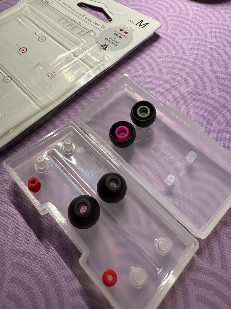 Final Audio Type E Premium Silicon Eartips (Category: Earphones) located in Singapore. Submitted by mjyyy (Listing ID 1377458015, Image 2). Description: Brand new M size Only need 1 pair so selling the other 2 pairs Eartips only No case $10 a pair .