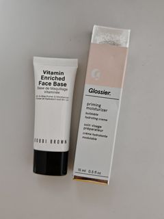 BOBBI BROWN COSMETICS ✅️ Vitamin Enriched Face Base 15ml makeup primer  Glossier ✅️ Priming Moisturizer 妝前乳 15ml ➡️注意price Each pcs每件價64213242017282110