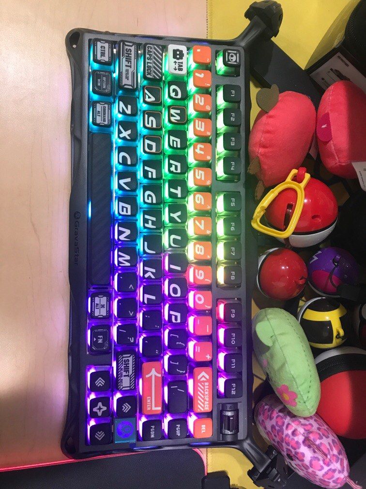 Gravastar Mercury K1 Pro Cyberflare (Category: Computer Keyboard) located in Singapore. Submitted by kataphrakts (Listing ID 1377429608, Image 2). Description: Mercury K1 Pro keyboard - Cyberflare version. - wireless - bluetooth/ wired connections - suitable for Mac and Win OS - latest keyboard by Gravastar It’s a gift so no receipt. Received on 29 May. Comes with box and all parts per new..
