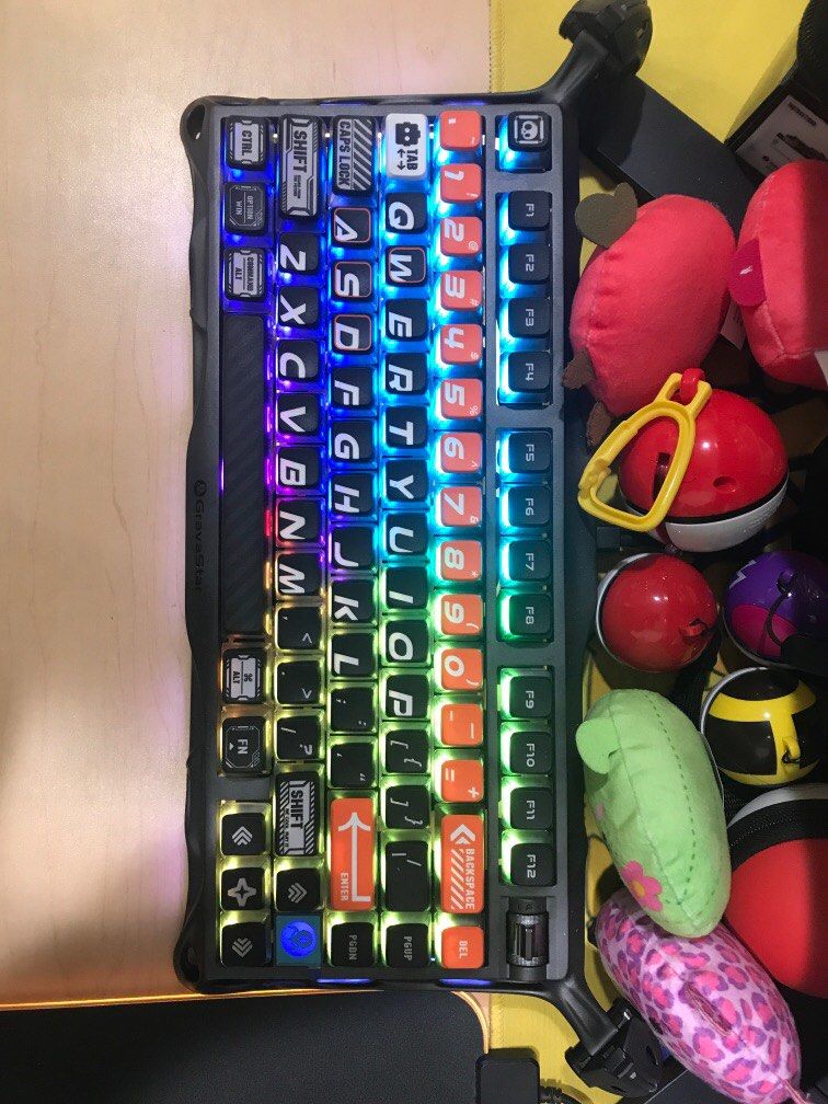 Gravastar Mercury K1 Pro Cyberflare (Category: Computer Keyboard) located in Singapore. Submitted by kataphrakts (Listing ID 1377429608, Image 3). Description: Mercury K1 Pro keyboard - Cyberflare version. - wireless - bluetooth/ wired connections - suitable for Mac and Win OS - latest keyboard by Gravastar It’s a gift so no receipt. Received on 29 May. Comes with box and all parts per new..