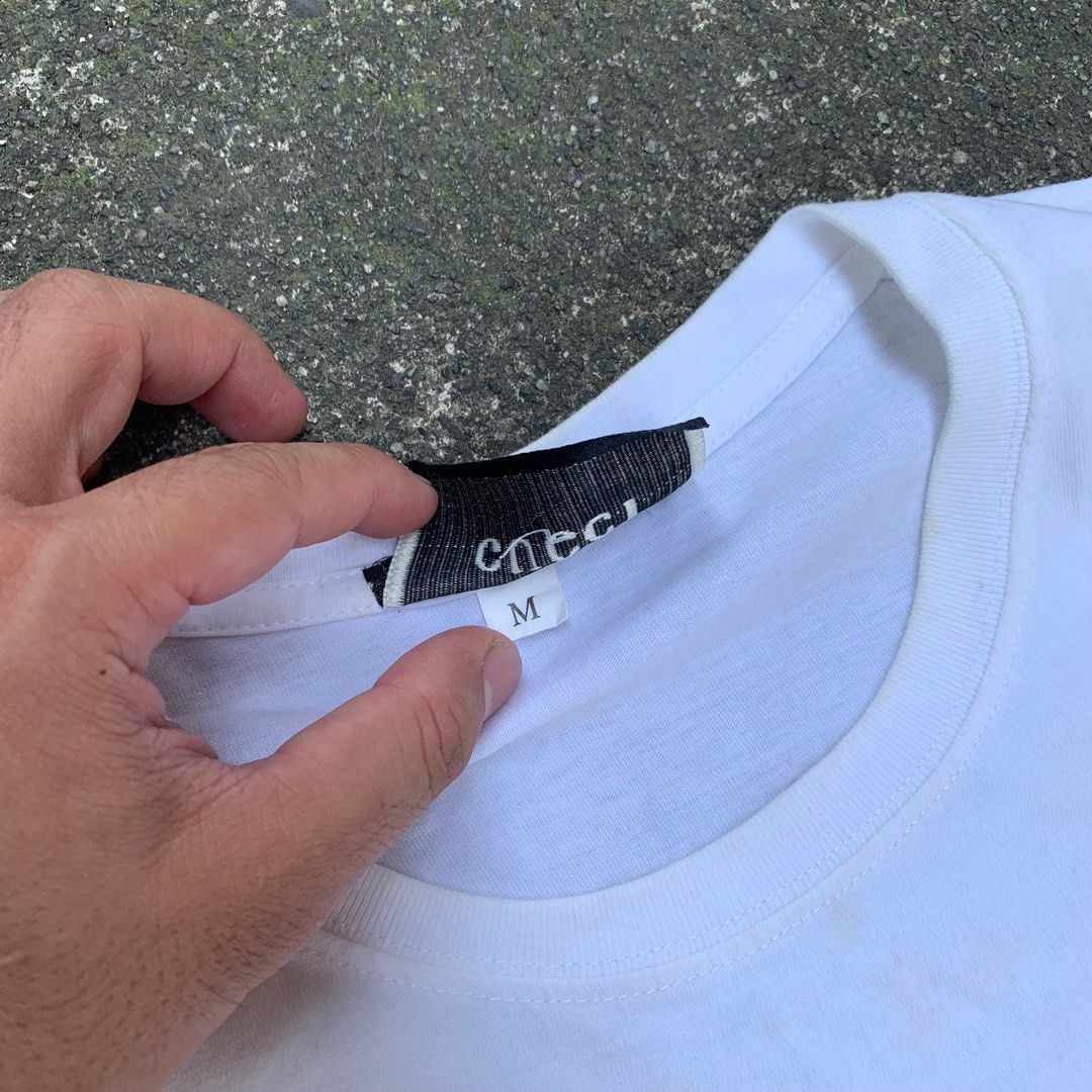 GUCCI LACE SHIRT (Category: Luxury Apparel) located in Manila. Submitted by rarefindslt (Listing ID 1377451211, Image 3). Description: GUCCI LACE SHIRT (SWIPE LEFT FOR MORE DETAILS..) M on tag in solid good condition rate! with tags for authenticity, with lace design, solid front print! can pass as new, no issue.