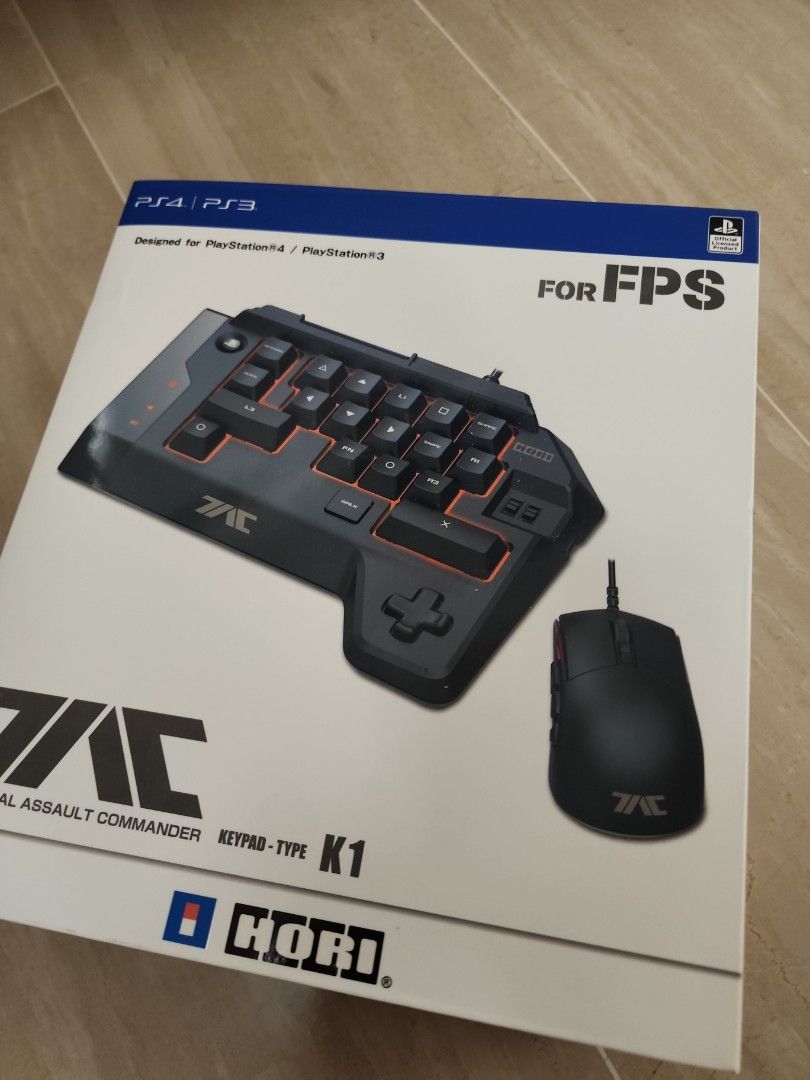 Hori Tactical Assault Commander Keypad Type K1 (Category: Computer Keyboard) located in Singapore. Submitted by cronosis (Listing ID 1377530428, Image 1). Description: - Brand new Hori Tactical Assault Commander Keypad Type K1 - Compatible with PS4/PS3 - Includes keypad and mouse - Specifically designed for FPS games - Sealed box in excellent condition - Selling for $229.
