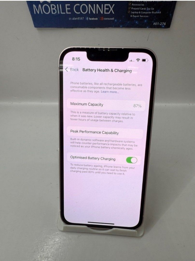 iPhone 13 mini Starlight 128GB (Category: iPhone 13 Series ) located in Singapore. Submitted by alan8587 (Listing ID 1377440274, Image 1). Description: .