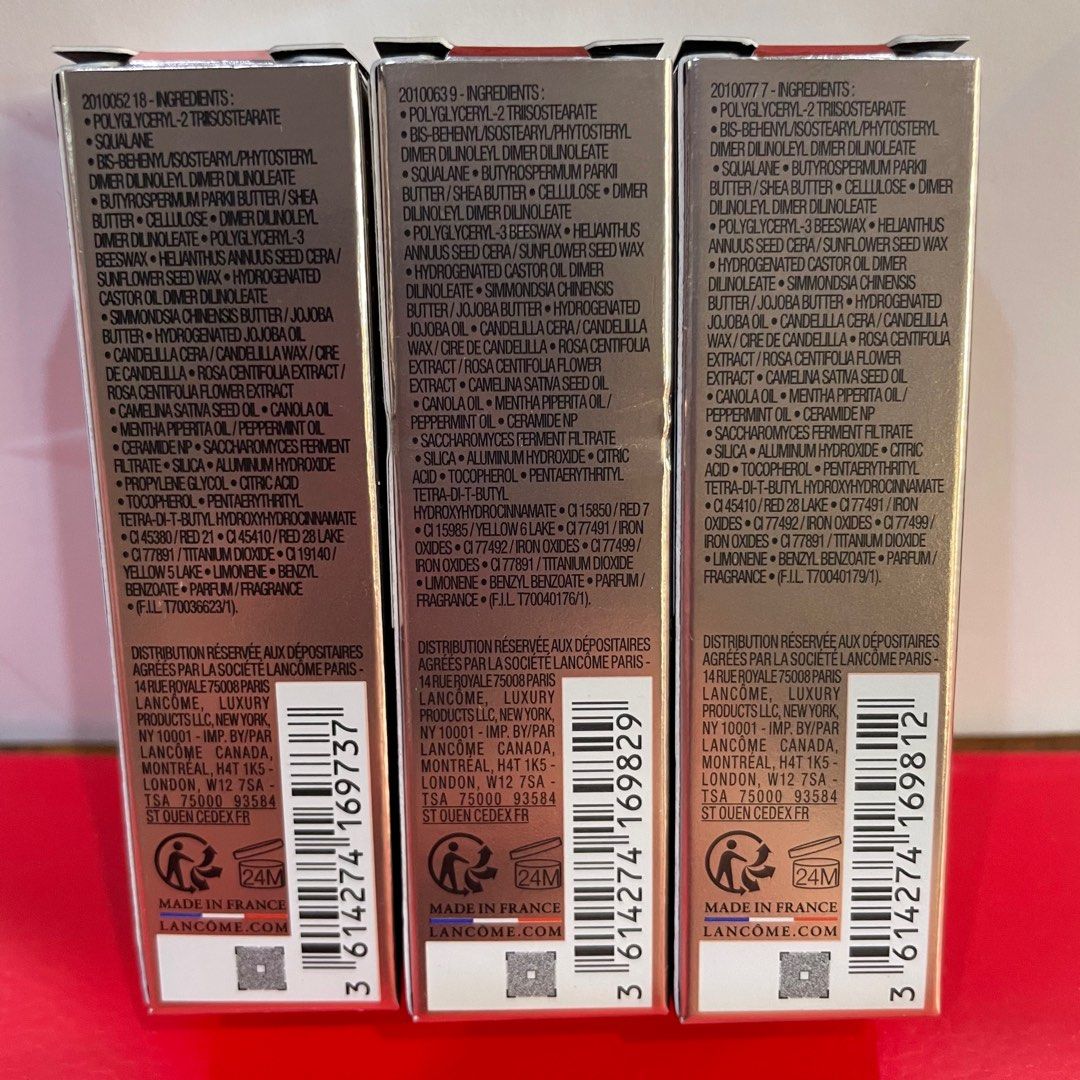 由 petcat0515 (刊登 ID 1377489516，圖片 2) 提交，位於 高雄市 (Kaohsiung) 的 蘭蔻LANCOME｜IDOLE｜唯我玫瑰裸光潤唇膏｜10、42、45｜全新｜3g (類別：化妝品)，說明： 蘭蔻LANCOME IDOLE 唯我玫瑰裸光潤唇膏10 唯我玫瑰裸光潤唇膏 42 唯我玫瑰裸光潤唇膏 45 全新 容量：皆3g 效期： 唯我玫瑰裸光潤唇膏10 ➡️2028.02 唯我玫瑰裸光潤唇膏 42 ➡️2027.10 唯我玫瑰裸光潤唇膏 45 ➡️2027.12 900元/一支，各有一支。