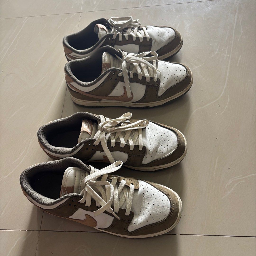Nike Dunk Low Medium Olive Green (Category: Sneakers) located in Cavite. Submitted by kayepastelero (Listing ID 1377383033, Image 1). Description: Both for ₱7k ₱3,600 for only one pair No issues just some sign of usage I still have the box Bought in Silang Outlet Store Can fit Women Size EUR 40.