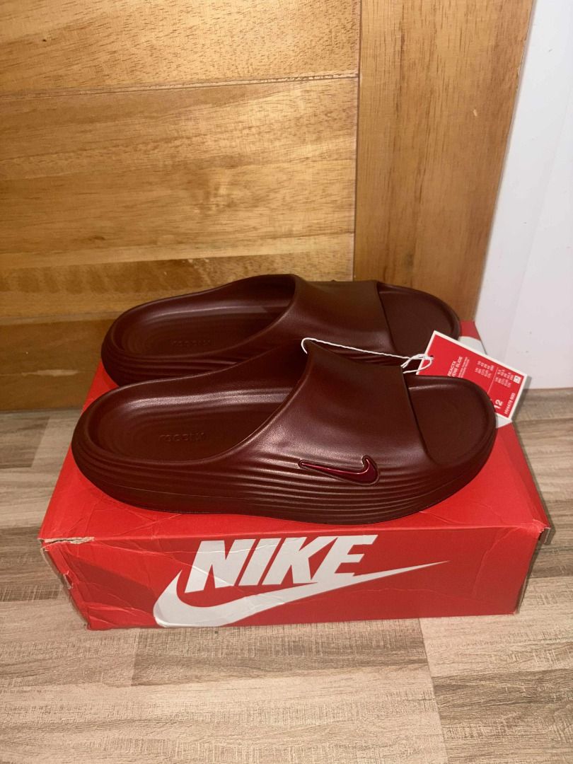 Nike Rejuven8 Slides (Category: Slippers & Slides) located in Tagum. Submitted by dpca_ (Listing ID 1371443322, Image 3). Description: Nike Rejuven8 Slides Black size 9/11(2) men’s Nike Rejuven8 Slides Khaki size 10(2)/11(2) men's Nike Rejuven8 Slides Team Red size 11 men's ₱3,500 each only 📍Davao del Norte.