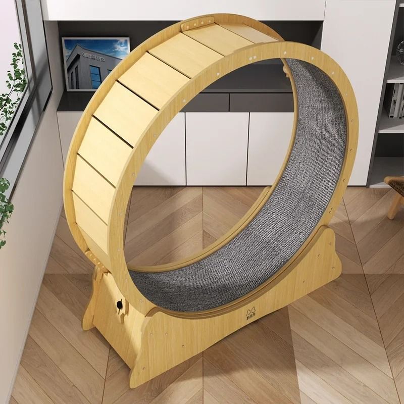 Pet dog cat treadmill ring fleece pad fitness roller silent sports ...