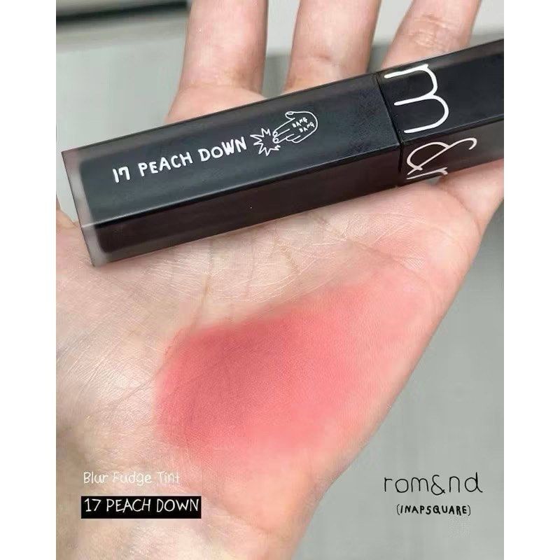 由 hsinn_shop (刊登 ID 1377485162，圖片 1) 提交，位於 新北市 (New Taipei) 的 Rom&nd Blur Fudge Tint 17 5g (類別：唇部彩妝、保養)，說明：韓國旗艦店購入 全新。
