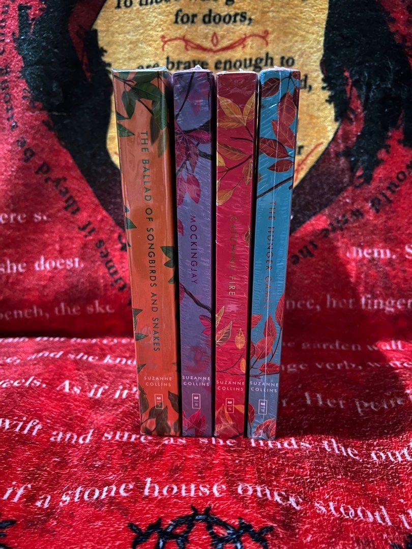 The Hunger Games Deluxe Edition Set (Paperback) (Category: Storybooks) located in Subic. Submitted by thebookowl (Listing ID 1376701142, Image 3). Description: Please avoid asking questions that are already on this post: Authentic Deluxe Edition with Stenciled Edges Sealed 4 books sold as set: The Hunger Games Catching Fire Mockingjay The Ballad of Songbirds and Snakes Last price posted Available unless posted otherwise.