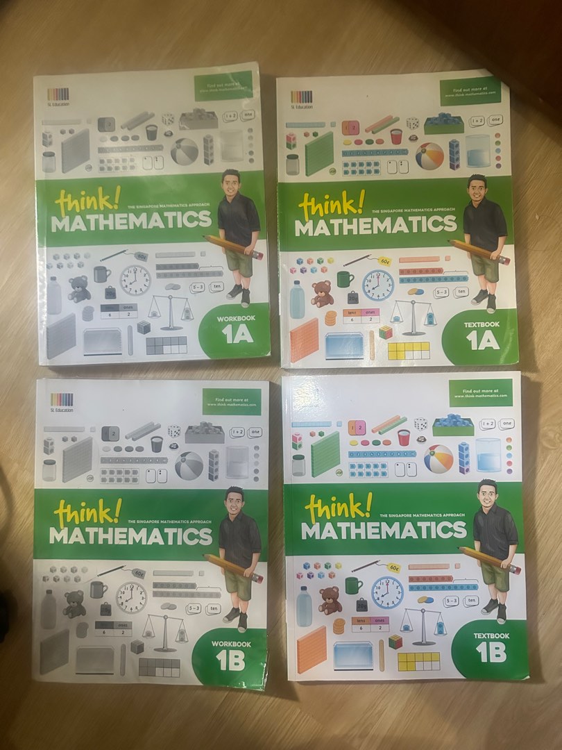 Think Mathematics Grade 1 math book set, Hobbies & Toys, Books ...
