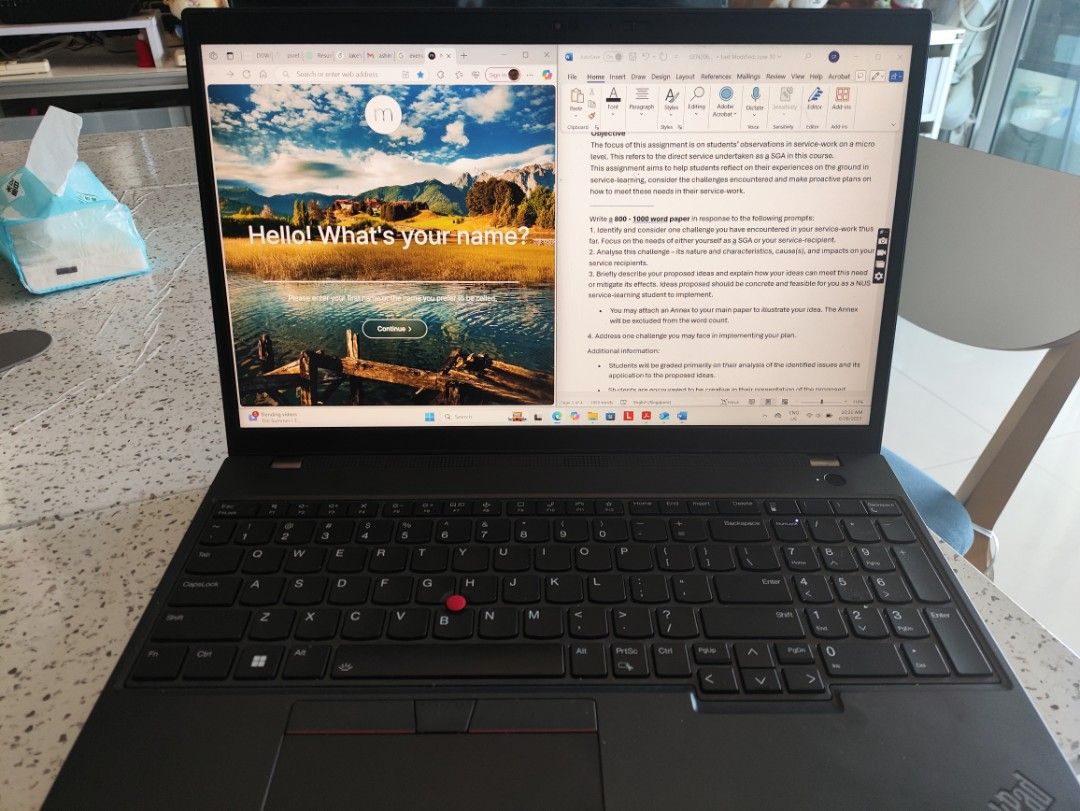 15.6" ThinkPad L15 R7 7730U 20mth Warranty Lenovo Onsite🛡️Ryzen 7 Pro 7730U🖥️ (Category: Laptops & Notebooks) located in Singapore. Submitted by philbertshea (Listing ID 1377384178, Image 1). Description: Lenovo ThinkPad L15 Gen 4 (Bought at $1200+) ✨First Used 6 April (2 months light use) 🛡️20 MONTHS ONSITE Lenovo Warranty till March 2027 🧠Powerful Ryzen 7 Pro 7730U 🗃️16GB DDR4-3200 RAM + 512GB M.2 SSD Storage 🔋100% Battery Health (Full Ch