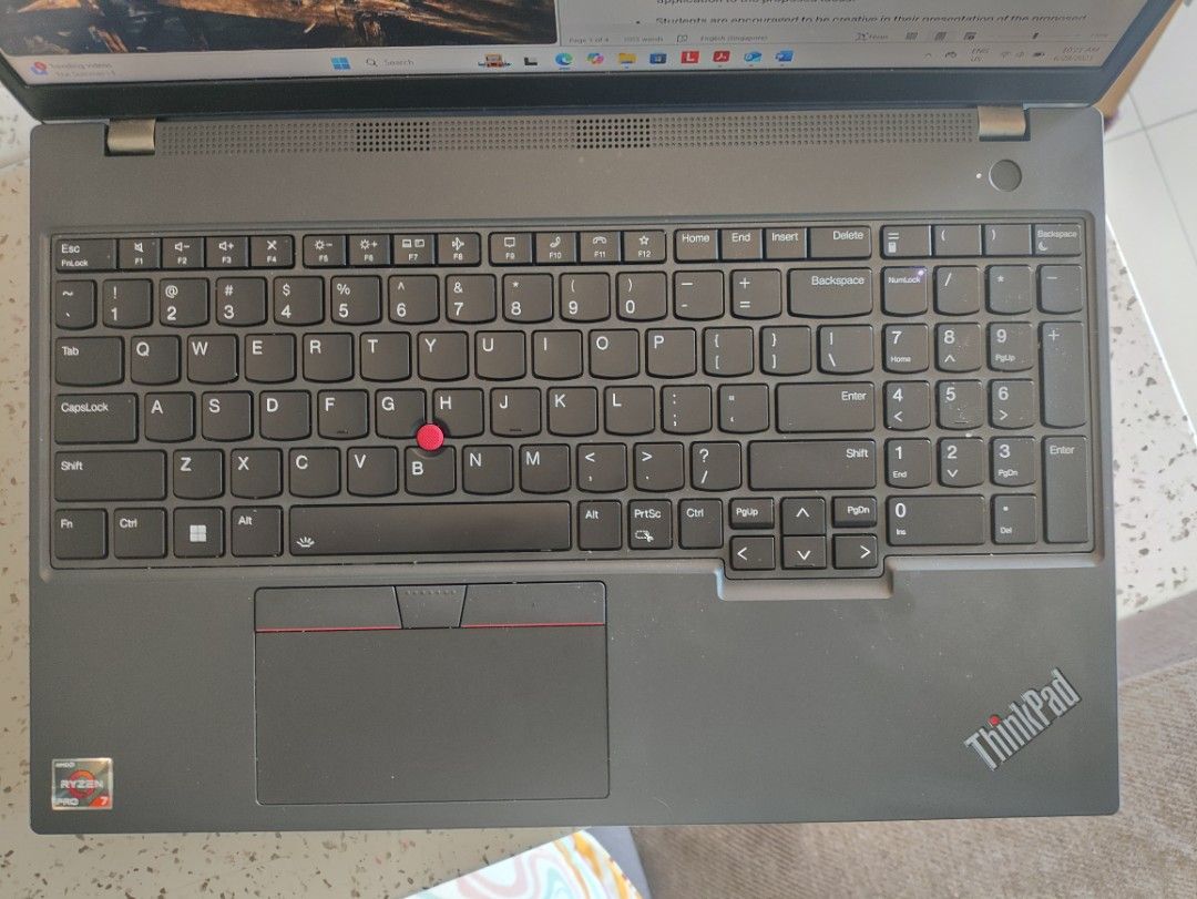 15.6" ThinkPad L15 R7 7730U 20mth Warranty Lenovo Onsite🛡️Ryzen 7 Pro 7730U🖥️ (Category: Laptops & Notebooks) located in Singapore. Submitted by philbertshea (Listing ID 1377384178, Image 2). Description: Lenovo ThinkPad L15 Gen 4 (Bought at $1200+) ✨First Used 6 April (2 months light use) 🛡️20 MONTHS ONSITE Lenovo Warranty till March 2027 🧠Powerful Ryzen 7 Pro 7730U 🗃️16GB DDR4-3200 RAM + 512GB M.2 SSD Storage 🔋100% Battery Health (Full Ch
