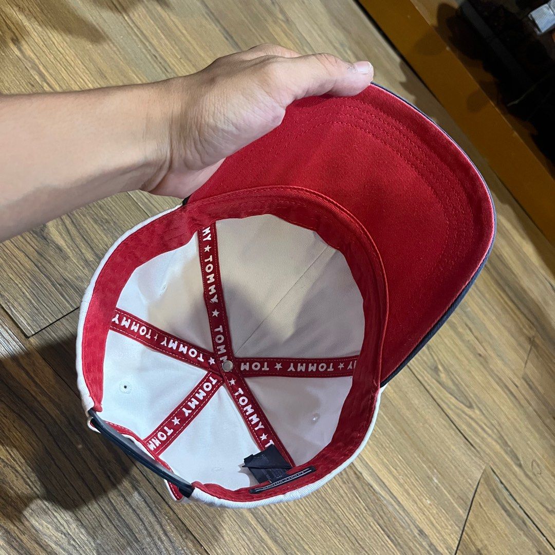 Tommy Hilfiger Six-Panel Baseball Cap, Fesyen Pria, Aksesoris