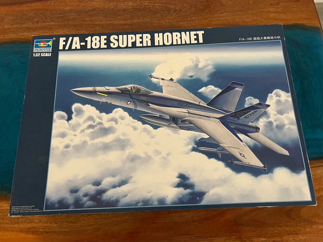 Trumpeter F A 18E Super Hornet 1 32 Scale Model Kit Hobbies Toys trumpeter-f-a-18e-super-hornet-1-32-scale-model-kit-hobbies-toys
