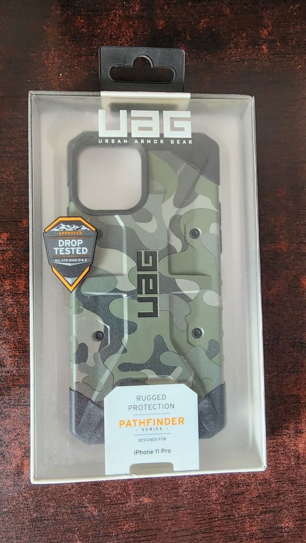 UAG Pathfinder Series IPhone 11 Pro Case (Category: Cases & Sleeves) located in Manila. Submitted by dealdashdepot (Listing ID 1377549211, Image 3). Description: Available: Midnight Camo (Black) Forest Camo (Green) Condition: The product itself is in pristine condition, untouched by any harm or wear. Even though the packaging may be open or slightly damaged, the item itself is like new and fully ready to perform its intended function perfectly. D