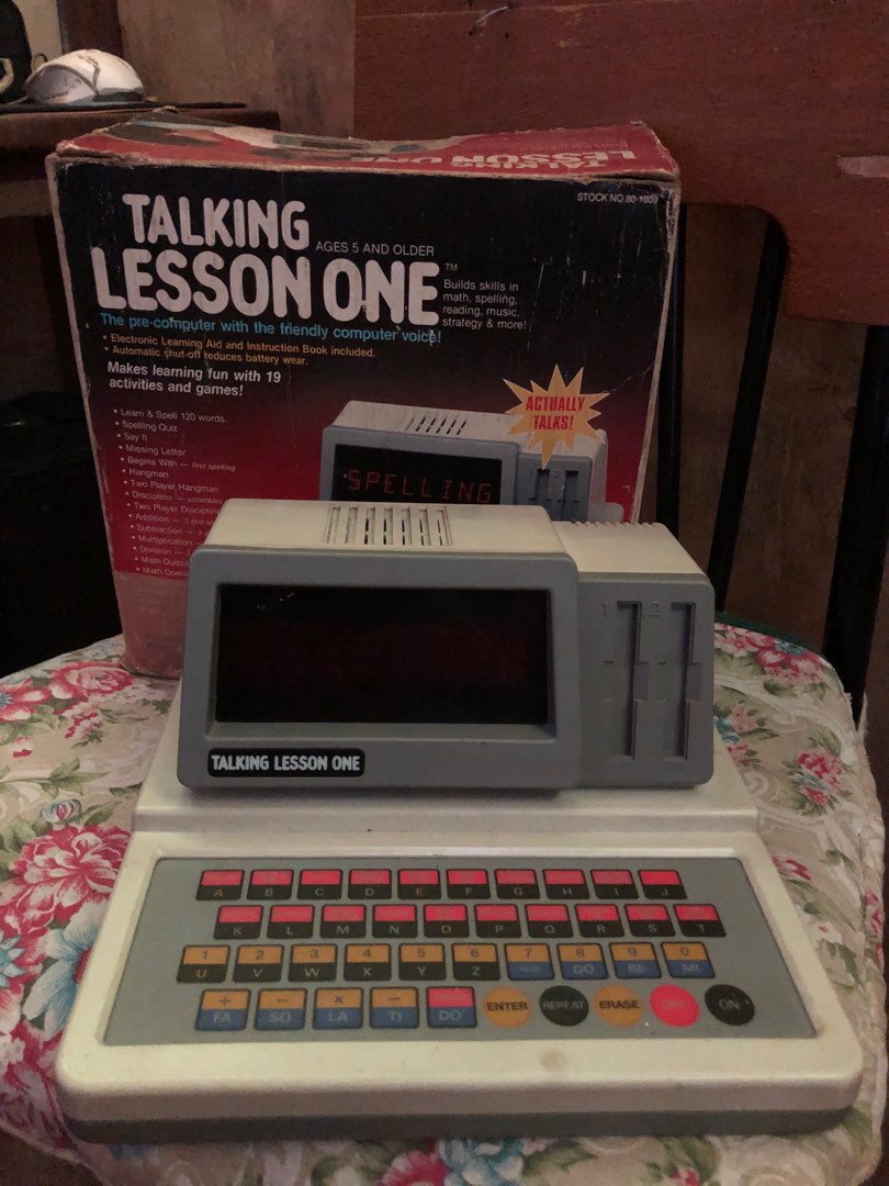 Vintage Talking Lesson One Untested., Hobbies & Toys, Memorabilia ...
