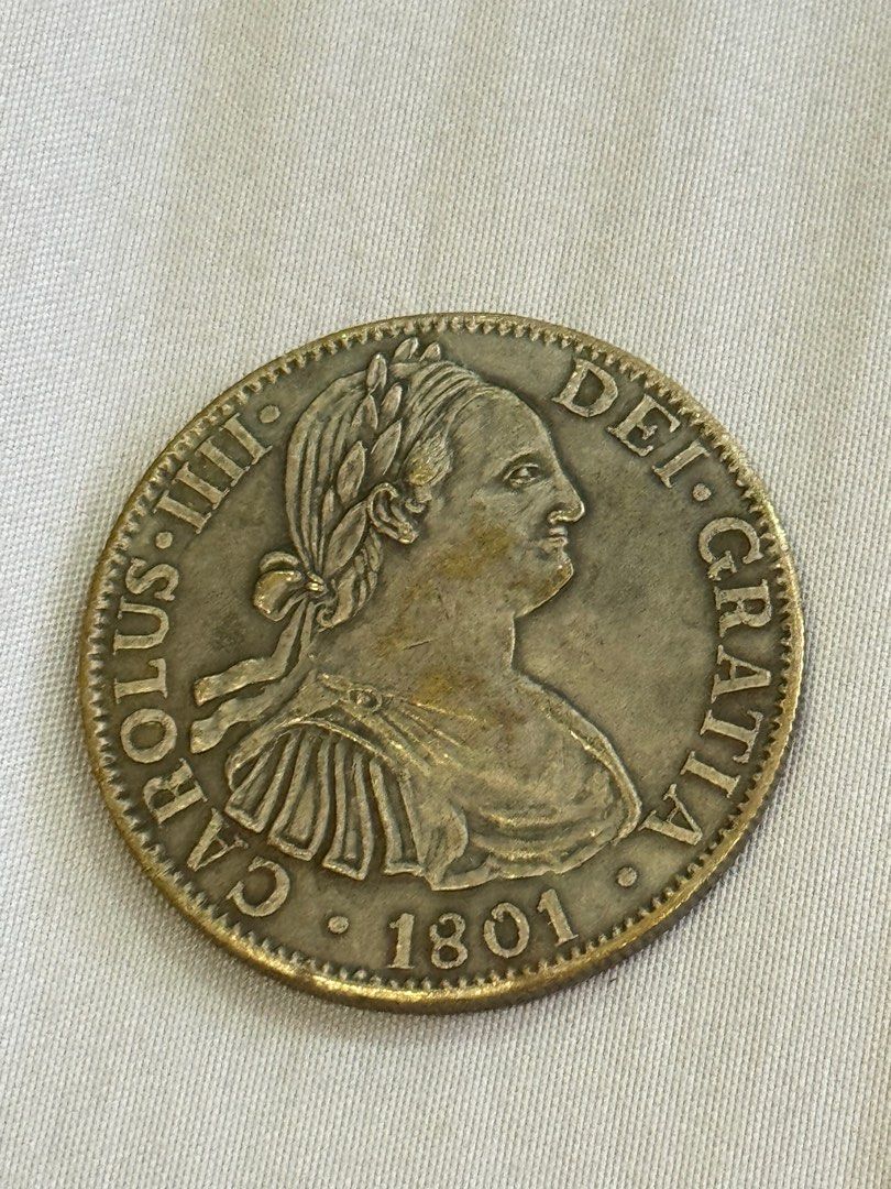 Make your offer) 1801 Hispan . 8R.F.M, Hobbies & Toys, Memorabilia &  Collectibles, Currency on Carousell