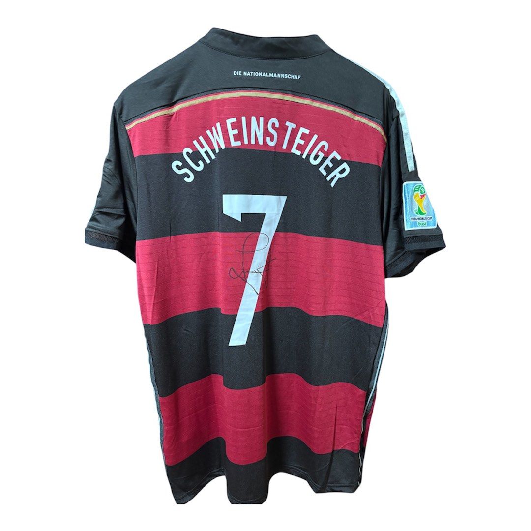 2014 Germany World Cup Schwienteiger Signed Jersey (Category: Activewear) located in Lapu-Lapu City. Submitted by kristoffermolina (Listing ID 1377630650, Image 2). Description: GERMANY 2014 WORLD CUP FINAL AWAY JERSEY | BASTIAN SCHWEINSTEIGER #7 | SIGNED | ADIZERO VERSION BRAND: ADIDAS SIZE: X-LARGE DIMENSIONS: 22x30 CONDITION: 10/10 COLOR RATE: 10/10 MINE: ₱1500+SF (AUTO PASS SA BARAT!!) PASS SA COD/COP, PAYMENT FIRST POLICY, CAN PROVIDE VOUCH 