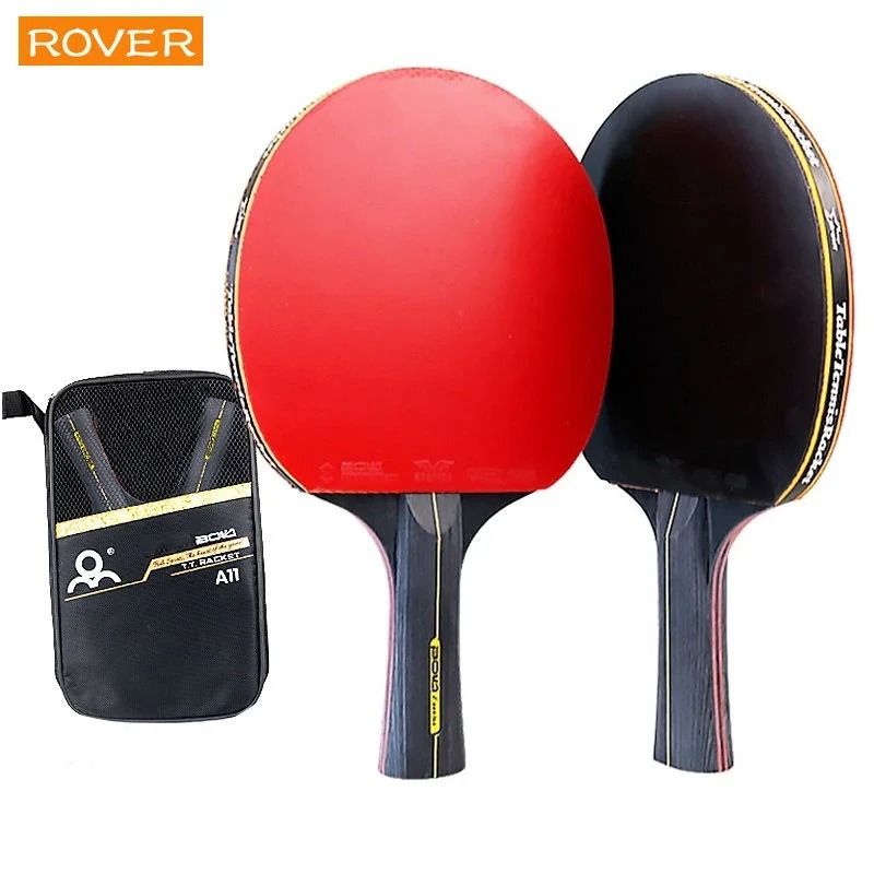 5/6 Star Table Tennis Racket 2PCS Professional Ping Pong Racket Set ...