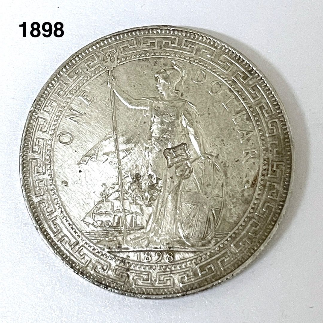 英國貿易銀元 站洋 英國站洋 銀幣 古幣 古董幣 搜藏 紀念幣 古董品