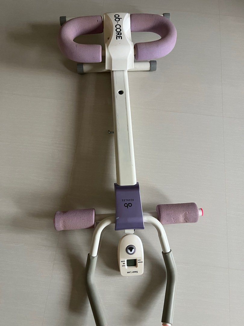 AB Core Exercise Machine (Category: Cardio & Fitness Machines) located in Singapore. Submitted by pactricklim79 (Listing ID 1377674201, Image 2). Description: Used AB Core exercise machine. Features a digital display to track reps, time, and calories. Includes arm and leg supports for a full-body workout. In good working condition..