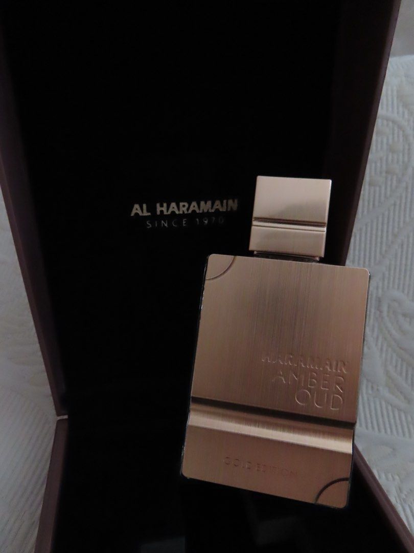 Al Haramain Amber Oud Gold Edition (Category: Fragrance & Deodorants) located in Quezon City. Submitted by averydeann (Listing ID 1377753977, Image 1). Description: Al Haramain Amber Oud Gold Edition 60ml comes with box.