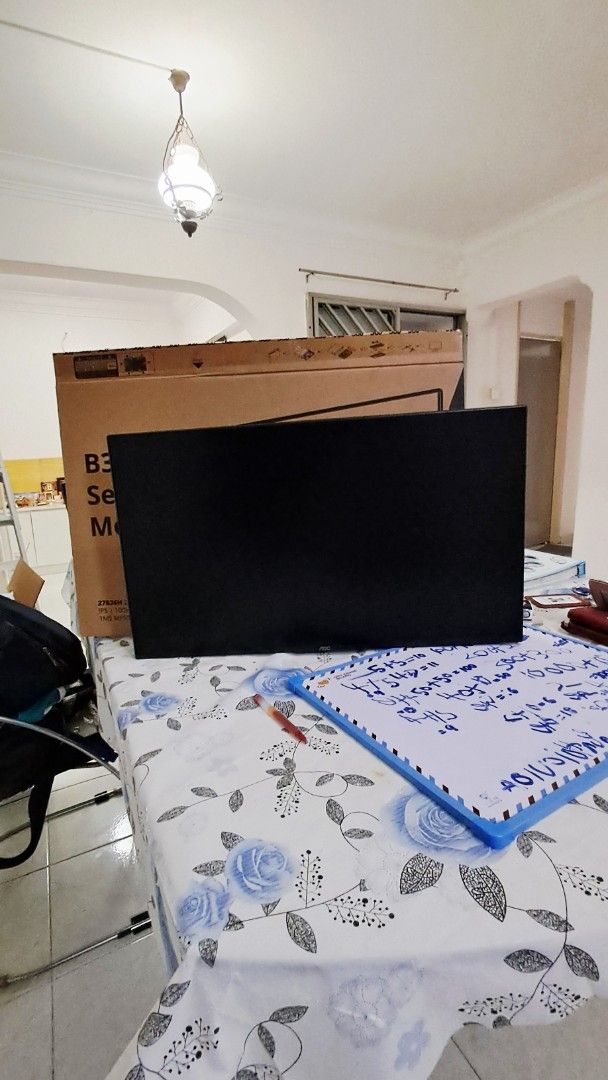 AOC B36 Series Monitor - Brand New (Category: Monitor Screens) located in Singapore. Submitted by imrokr (Listing ID 1377681161, Image 1). Description: - Brand new AOC B36 Series monitor - Comes with original box - Ideal for work and gaming - Unused condition (27inches - tried for couple of days - noticed it's too big for my usage. Going back to 24 inches) - Feel free to ask any questions!.