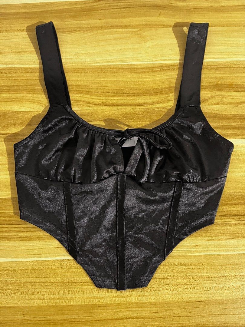 ASOS CORSET TOP (Category: Sleeveless) located in San Fernando. Submitted by declutterbydani__ (Listing ID 1377697558, Image 2). Description: super sexy silk corset top size xs-s body fitting!!!! • payment via gcash • shipping via regular j&t • la union based .