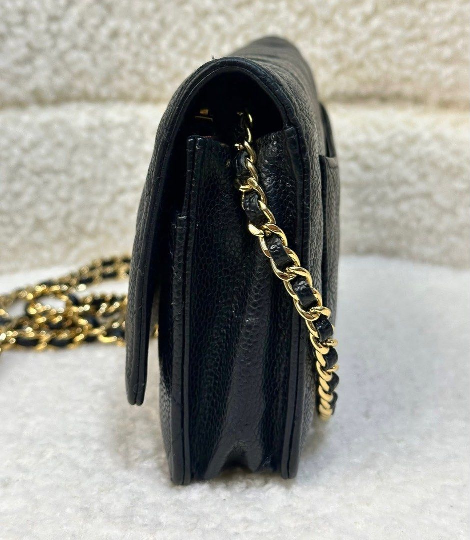Authentic Chanel (Category: Luxury Bags & Wallets) located in Manila. Submitted by chloe_luxuries (Listing ID 1377721781, Image 3). Description: Guaranteed original Chanel Woc Caviar gold hardware Series 20 Still in very good condition Comes with authenticity card dustbag and box Pm for more details.