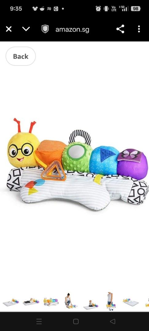 Baby Einstein Tummy Time Travel Caterpillar, Babies Kids, Infant