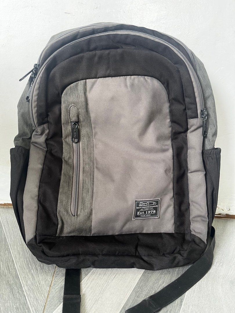 Black and Gray Hawk Backpack (Category: Backpacks) located in San Miguel. Submitted by deal.depot (Listing ID 1377589154, Image 1). Description: No Issues RFS: Decluttering.