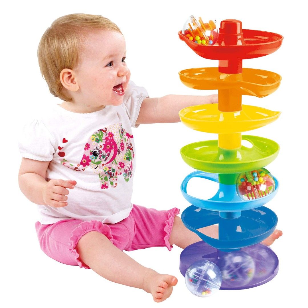 [Blessing, pls read description] PlayGo Super Spiral Tower (Category: Infant Playtime) located in Singapore. Submitted by highondrive (Listing ID 1377688982, Image 3). Description: note: some wear and tear but the tower still stands well and can be played with. no ball available but can use the same balls from this listing, which is what we've been doing - https://carousell.app.link/AwXLPujUAUb appreciate a pack of wet wipes for blessing (1 pack 
