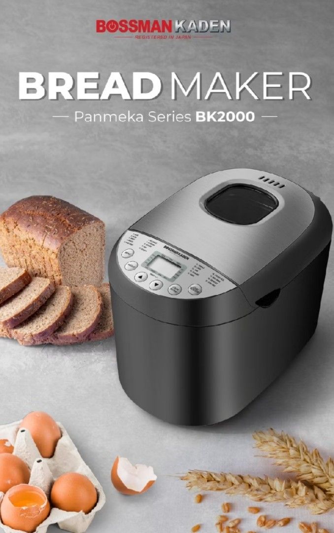 BREADMAKER (Category: Breadmakers) located in Rawang. Submitted by ilhamakalilpreluv (Listing ID 1377693772, Image 3). Description: Like new.. Good condition.. Jarang guna.. Hasilnya roti sgt cantik dan sedap.. Untuk pic lain boleh text saya...