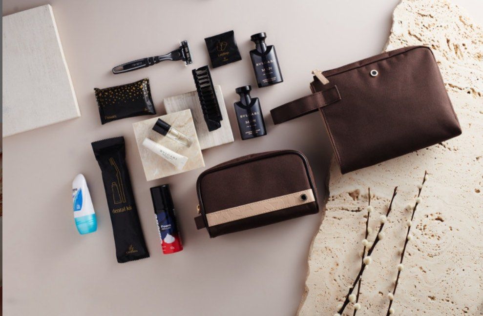 Bulgari Emirates Amenity/ Toiletry kit (Category: Fragrance & Deodorants) located in Manila. Submitted by rachelle_pm (Listing ID 1377613864, Image 3). Description: Bvlgari emirates amenity kits Php 1500 Each Available 6 gents / 3 ladies All sealed so whats inside photos are from the internet. Lalamove pick up, j&t, lbc - shipping cost c/o buyer.