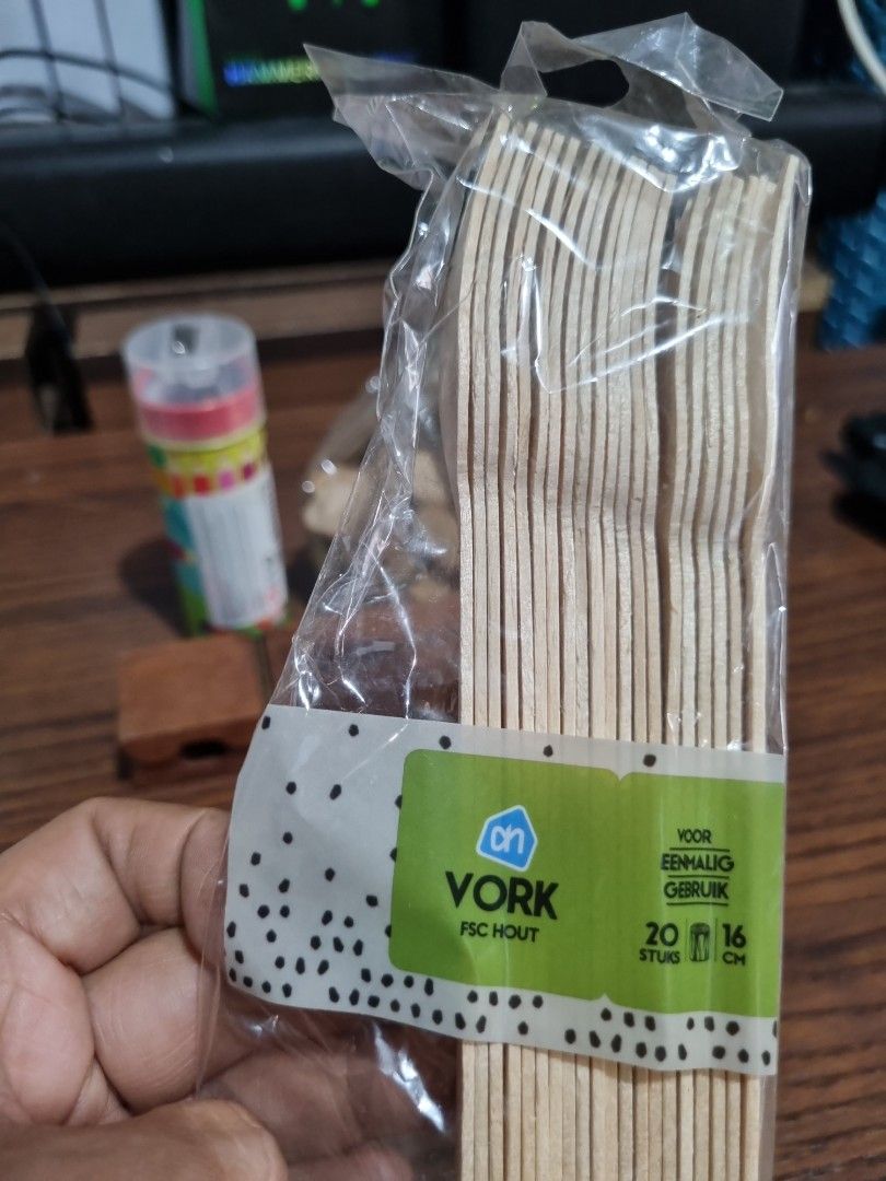 Bundle Assorted Items (Category: Craft Supplies & Tools) located in Paombong. Submitted by sweetdeals0181656 (Listing ID 1377594156, Image 2). Description: Includes one pack of Wooden Fork Colored Pencil with case and sharpener Wooden Clip One Pack of Natural Wood Chips Sellers Code Box F.