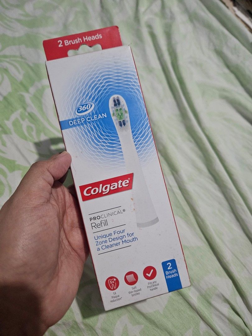 Colgate Proclinical Electric Toothbrush Brush Head Refill (Category: Oral Care) located in Cavite. Submitted by yeli_ (Listing ID 1377570198, Image 1). Description: RFS: Selling this as I do not have the electric toothbrush anymore. Meet-up in BGC/Delivery. Delivery fee shouldered by buyer. Delivery via GrabExpress from either BGC or Dasmariñas City, Cavite (message me first so we can arrange shipping). For Lalamove, buyer will arrange pickup and