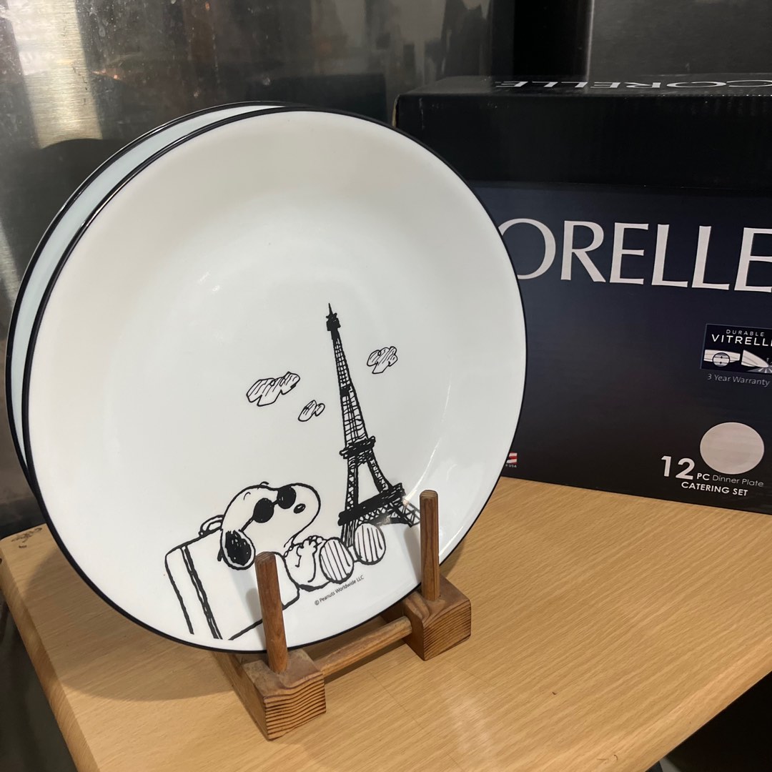 Corelle Snoopy Dinner Plate, Furniture & Home Living, Kitchenware ...