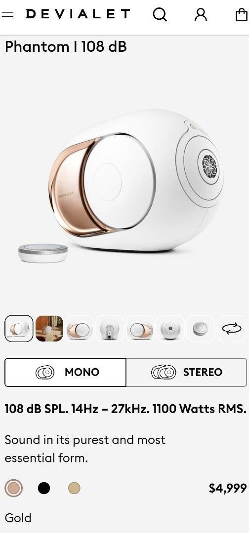 Devialet Phantom 108db Speaker with Stand63205306725123114